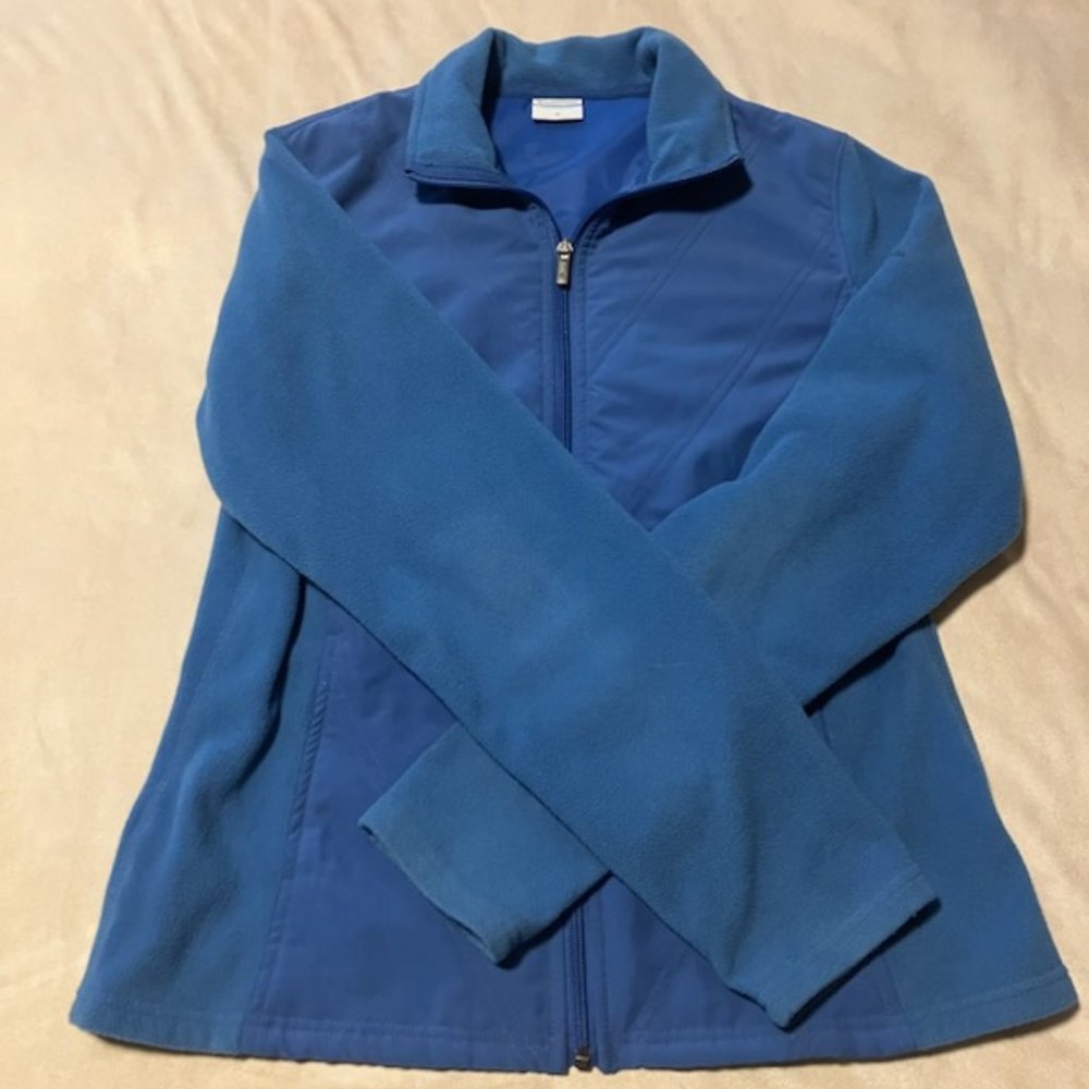 Columbia blue fleece jacket size M